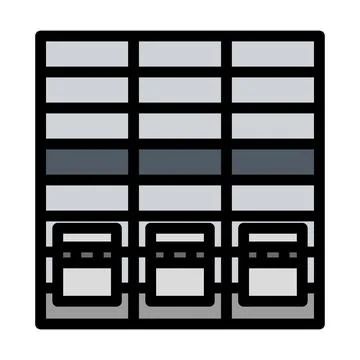 Warehouse Logistic Concept Icon Ilustración de archivo