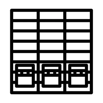 Warehouse Logistic Concept Icon Ilustración de archivo