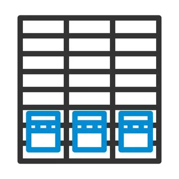 Warehouse Logistic Concept Icon Ilustración de archivo