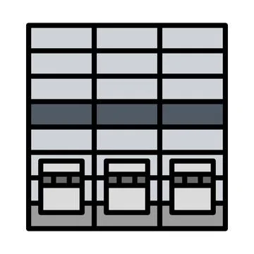 Warehouse Logistic Concept Icon Ilustración de archivo