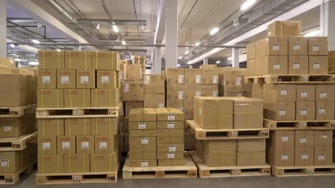 Warehouse Logistics Terminal Stock Footage 104657289