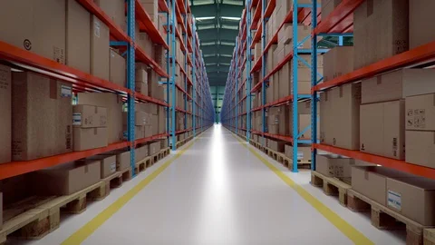 Warehouse looping animation Stock Footage 87198803