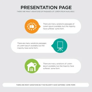 Warehouse management, flipchart, satisfied customer presentation design templ Stock Illustration