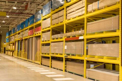 Warehouse with materials for construction Stock Photos