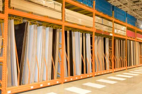 Warehouse with materials for construction Stock Photos