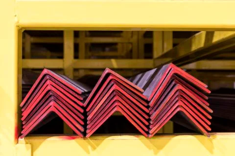 Warehouse with materials for construction Foto stock