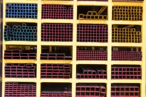 Warehouse of materials Stock Photos