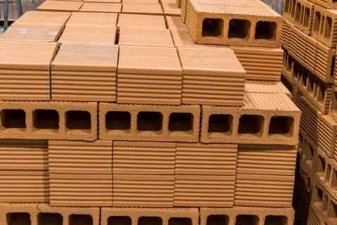 Warehouse of materials Foto stock