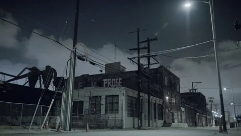 Warehouse nighttime time-lapse Vídeo Stock 77512882