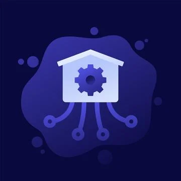 Warehouse or logistics optimization icon, vector Stockillustratie