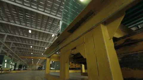 Warehouse With Pallets Of Glass Sheets Stock Footage 62842953