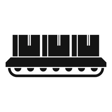 Warehouse parcel line icon, simple style Stock Illustration