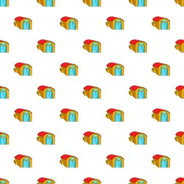 Warehouse pattern, cartoon style Illustrazione stock