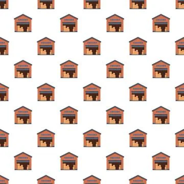 Warehouse pattern representing global logistics and distribution network Stock Illustration