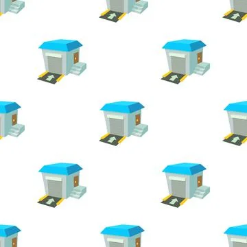 Warehouse pattern seamless vector Stock Illustration