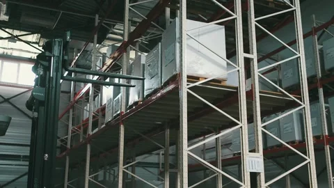 Warehouse of polygraphy office Stock Footage 131138125