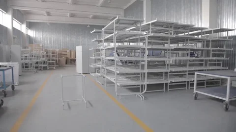 Warehouse of ready-made racks Vidéo 84883352