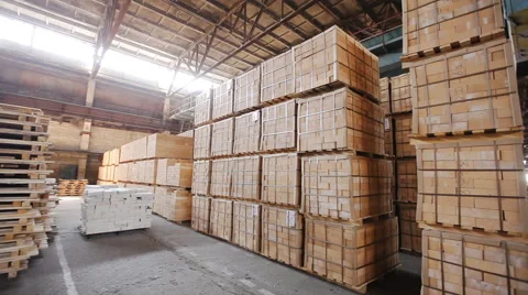Warehouse refractory materials Stock Footage 47852522