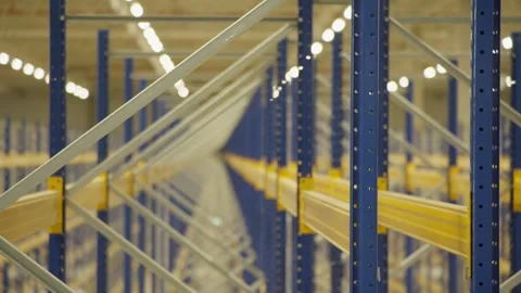 Warehouse shelf storage Stock Footage 270212913