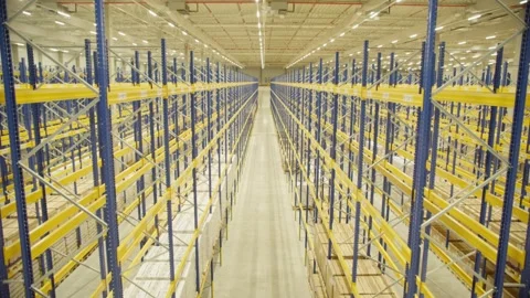 Warehouse shelf storage Vidéo 270213552