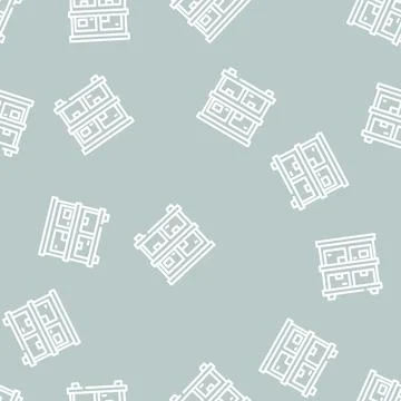 Warehouse shelves line vector seamless pattern 库存插图