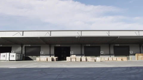 A warehouse shot from outside Stock Footage 264079768