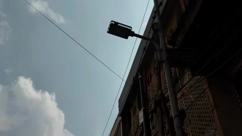 Warehouse Sky Stock Footage 342213861