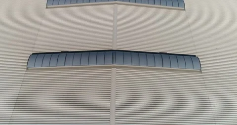 Warehouse Skylight Roofing - Polycarbonate Roofing. Polycarbonate Roofing Stock Footage 319959995
