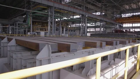 Warehouse of steel blocks Video stock 76059699