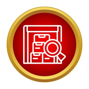 Warehouse storage boxes search and inventory inspection イラスト素材