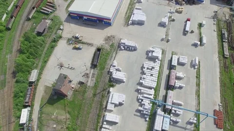 Warehouse storage building blocks and wood Stock Footage 68938980
