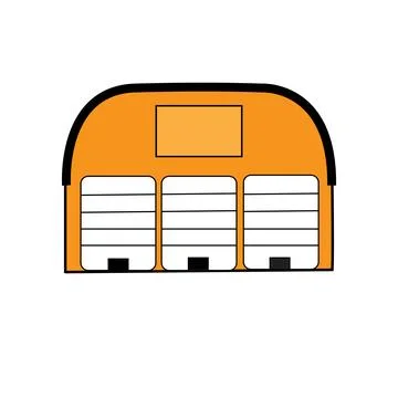 Warehouse storage building Stock Illustration