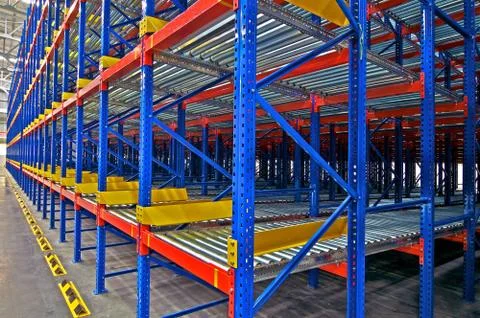 Warehouse storage, rack? systems 스톡 사진