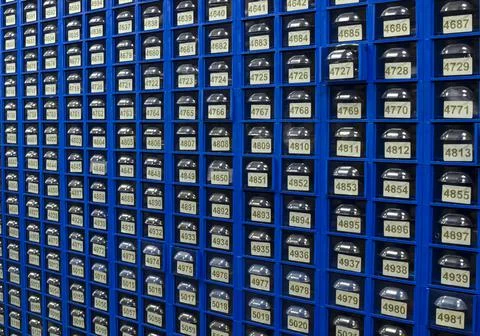 Warehouse storage system Stock Photos