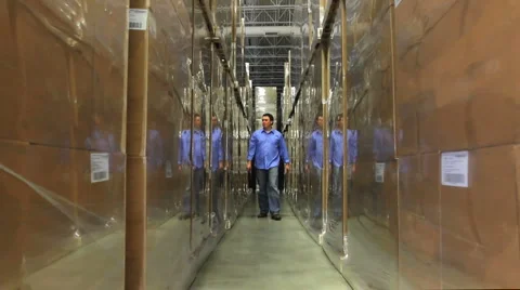 Warehouse Supervisor 4 Stock Footage 939363
