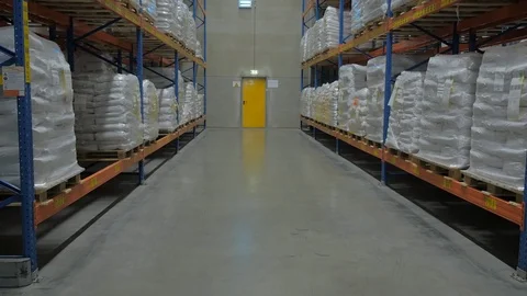 Warehouse tracking shot 5 스톡 동영상 123687440