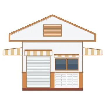 Warehouse transportation in flat style,isolated vector illustration Stock Illustration