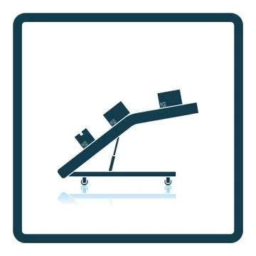 Warehouse transportation system icon Illustrazione stock