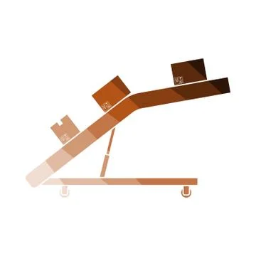 Warehouse Transportation System Icon Illustrazione stock