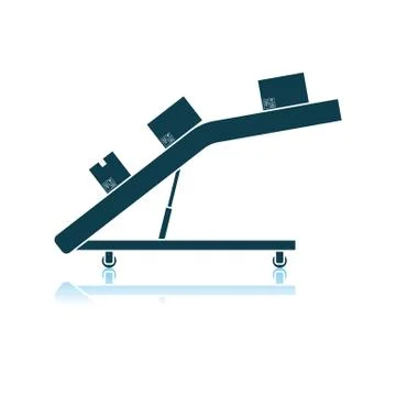 Warehouse Transportation System Icon Illustrazione stock