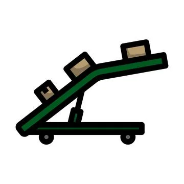 Warehouse Transportation System Icon Illustrazione stock