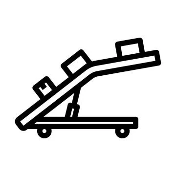 Warehouse Transportation System Icon Illustrazione stock