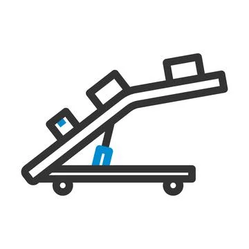 Warehouse Transportation System Icon Illustrazione stock
