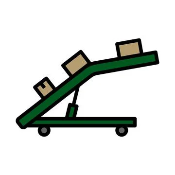 Warehouse Transportation System Icon Illustrazione stock