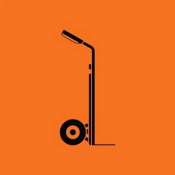 Warehouse trolley icon Stock Illustration