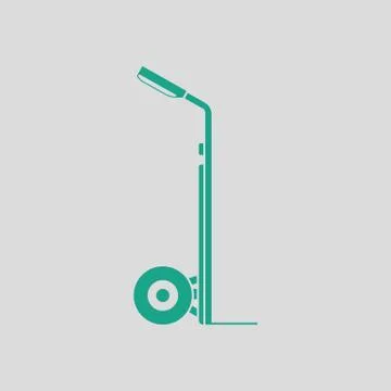 Warehouse trolley icon Illustrazione stock
