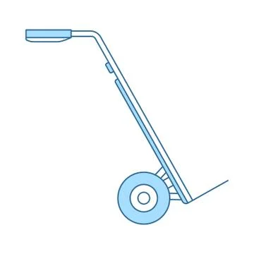 Warehouse Trolley Icon Stock Illustration