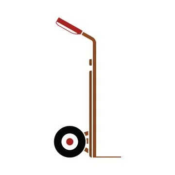 Warehouse Trolley Icon Illustrazione stock