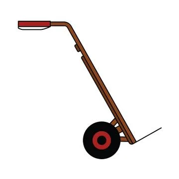 Warehouse Trolley Icon 스톡 일러스트