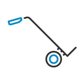 Warehouse Trolley Icon Stock Illustration